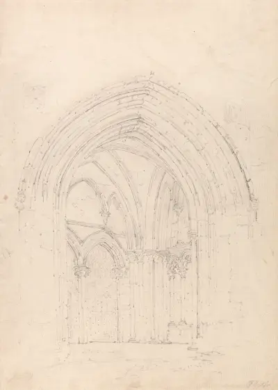 St. Alban’s Cathedral, Hertfordshire, Thomas Girtin