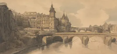 View of Pont au Changes, Thomas Girtin
