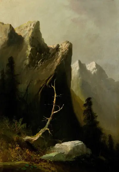 Indian Rock, Blue Mountains av Thomas Hill