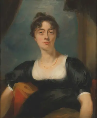Porträt einer Dame, traditionell als Mrs Bevan identifiziert von Sir Thomas Lawrence