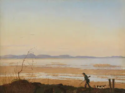 An Evening beside Lake Arresø av Johan Thomas Lundbye