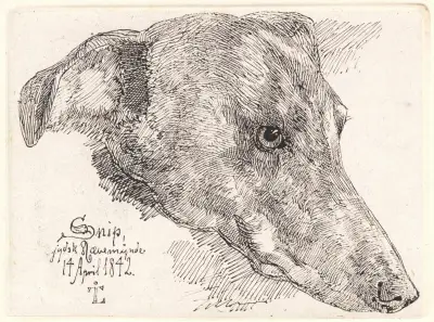 Hundehoved, Snip av Johan Thomas Lundbye