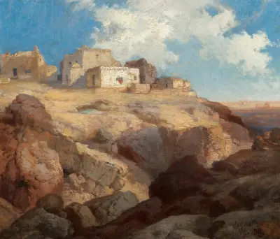 En bit av Acoma, New Mexico av Thomas Moran
