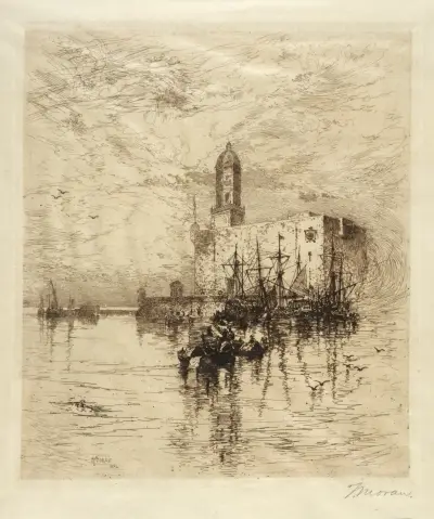 Castle of San Juan de Ulúa, Vera Cruz av Thomas Moran