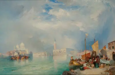 Entrance To The Grand Canal, Venice von Thomas Moran