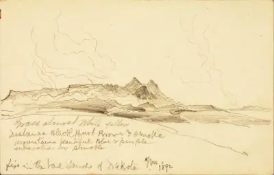 Eld i Dakotas ödemarker av Thomas Moran