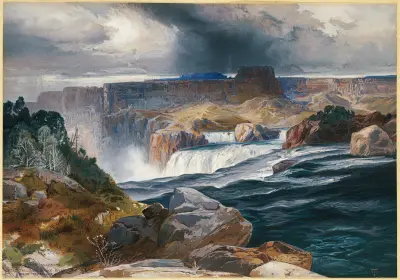 Great Falls of Snake River, Idaho Territory, 1876 – nr 2 av Thomas Moran