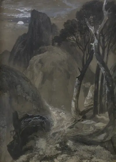 Half-Moon Yosemite av Thomas Moran