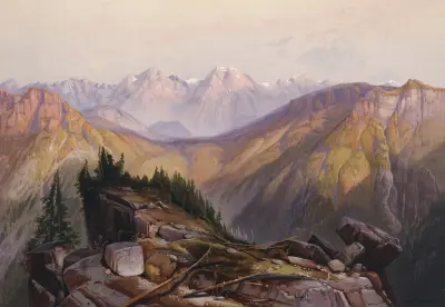 Lower Yellowstone Range, Thomas Moran