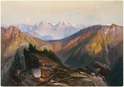 Nedre Yellowstone-området av Thomas Moran