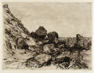 Montauk Point av Thomas Moran