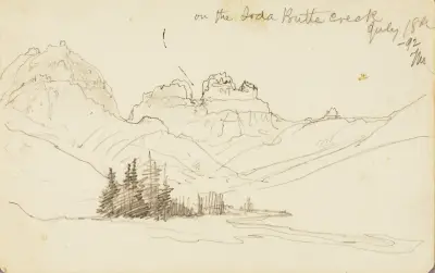 Vid Soda Butte Creek av Thomas Moran