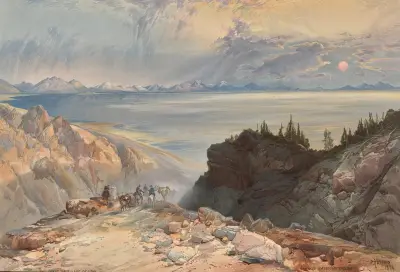 The Great Salt Lake of Utah von Thomas Moran