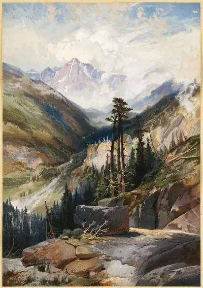 The Mountain of the Holy Cross, Colorado av Thomas Moran