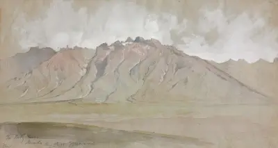 The Ruby Range, Nevada av Thomas Moran