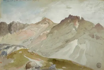The Upper End of Little Cottonwood Canyon, Wasatch Range, near Ogden, Utah von Thomas Moran