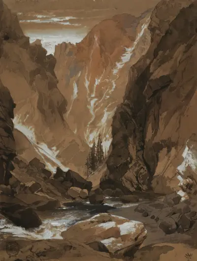 Toltec Gorge, Colorado av Thomas Moran