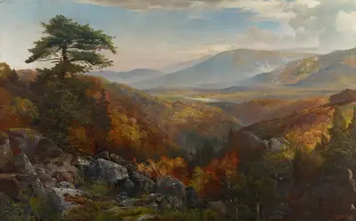 Valley of the Catawissa in Autumn av Thomas Moran