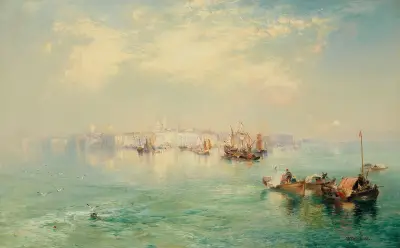 Hafen von Veracruz, Mexiko von Thomas Moran