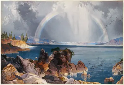 Yellowstone Lake av Thomas Moran