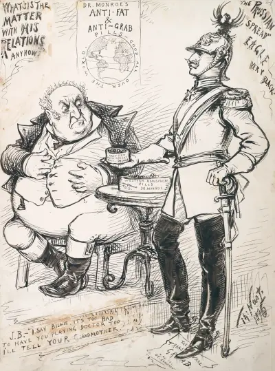 En lokal fråga. Vem är TARIFF och varför är HAN bara ute efter inkomster? av Thomas Nast