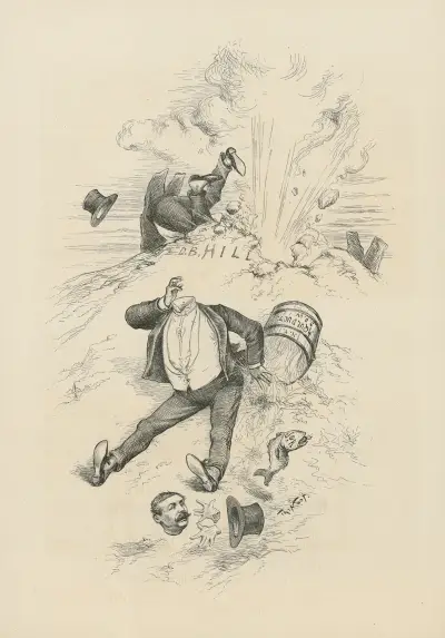Ett utbrott på Capitol Hill av Thomas Nast