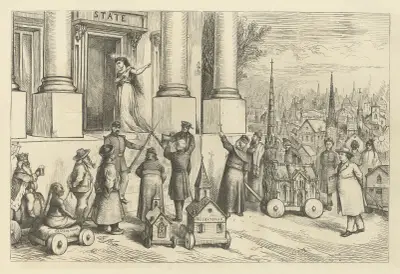 Church and state — no union upon any terms av Thomas Nast