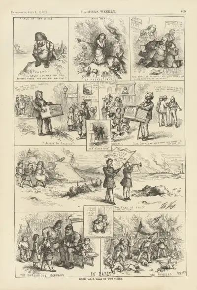 Hash – or, A tale of two cities av Thomas Nast