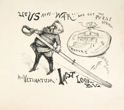 His ultimatum, ‘I must look big’ av Thomas Nast