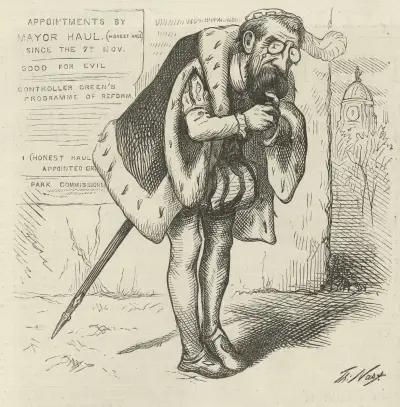 Honest Haul as Richard III av Thomas Nast