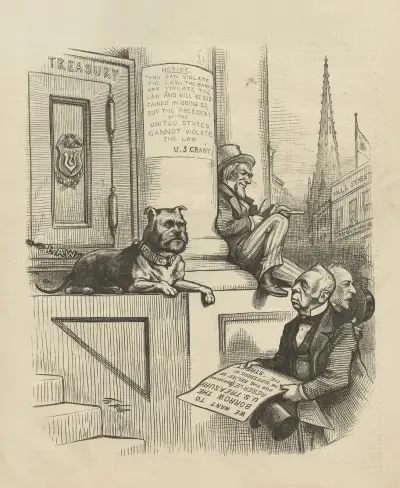 Keeping the money where it will do most good av Thomas Nast