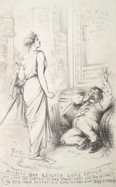 Misrule has reigned long enough!. av Thomas Nast