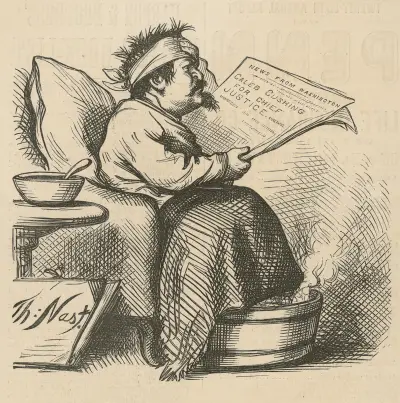 Notice — no cartoon this week. The news from Washington was too much for our artist von Thomas Nast