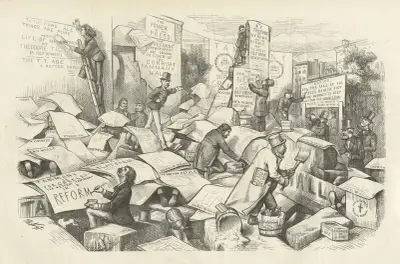 Bort, förbannade fläck! Bort, säger jag! av Thomas Nast