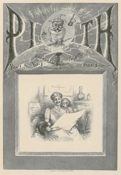 Pith, vol. 1, no. 1 [cover illustration] av Thomas Nast