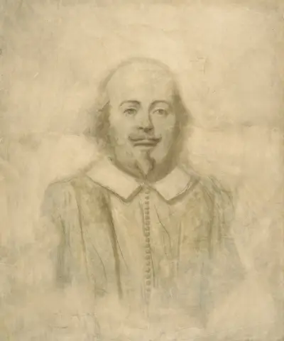 Porträtt av Shakespeare, efter Stratfordbysten av Thomas Nast