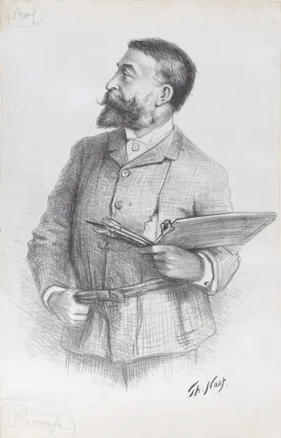 Konstnärens porträtt av Thomas Nast