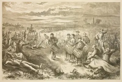 Reveille in camp — 5 a.m av Thomas Nast