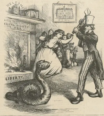 Romish ingratitude av Thomas Nast