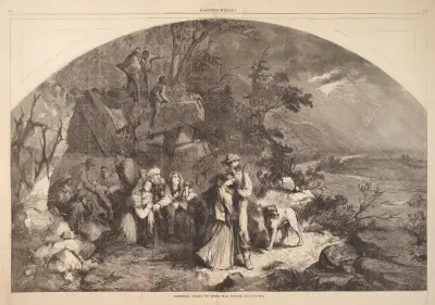 Södra exil på väg norrut av Thomas Nast
