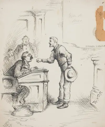 Speaker Carlisle av Thomas Nast
