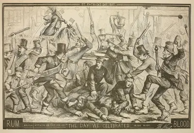 St. Patrick's Day 1867 av Thomas Nast