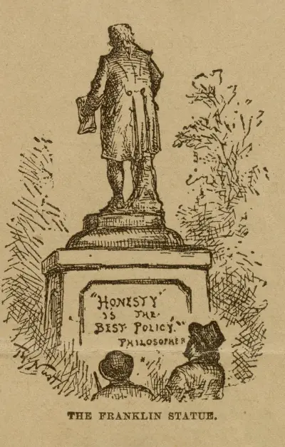 The Franklin Statue av Thomas Nast