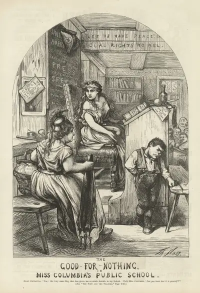 The good-for-nothing, Miss Columbia’s public school av Thomas Nast