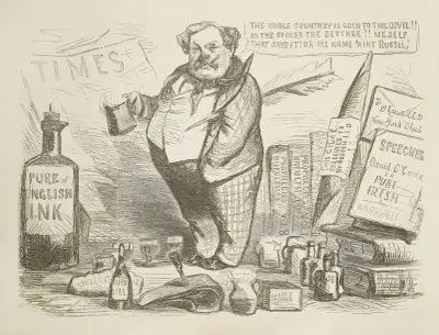 The last of LL.D. Russell the prophet av Thomas Nast