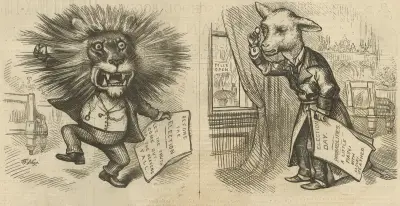 Lejonet och lammet av Thomas Nast