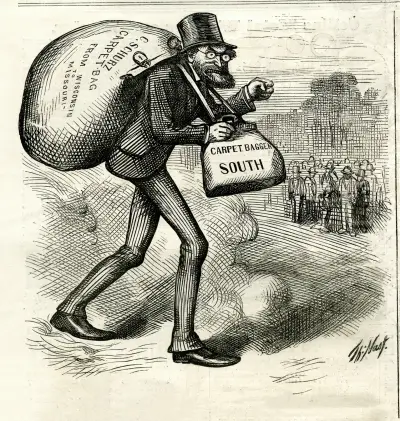 Mannen med (matta) väskorna av Thomas Nast