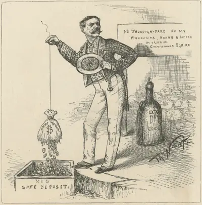 The plumb of it. av Thomas Nast