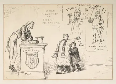 The pope and the emperor have nothing to do with the case av Thomas Nast