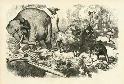 Paniken för tredje mandatperioden av Thomas Nast